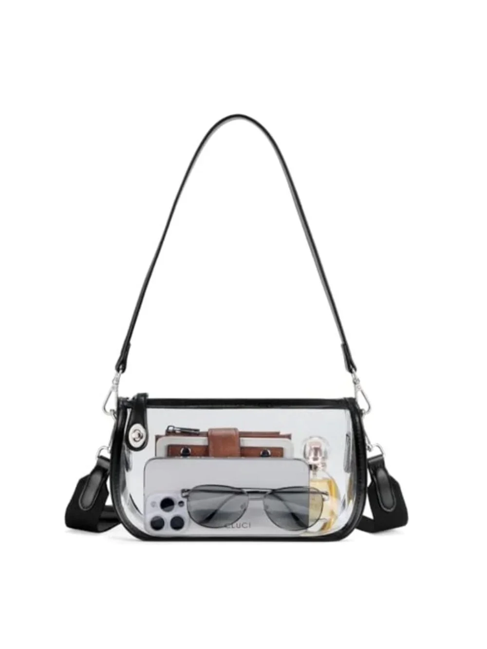 Clear PVC Crossbody Bag for Concerts Sports Festivals Stadium Approved